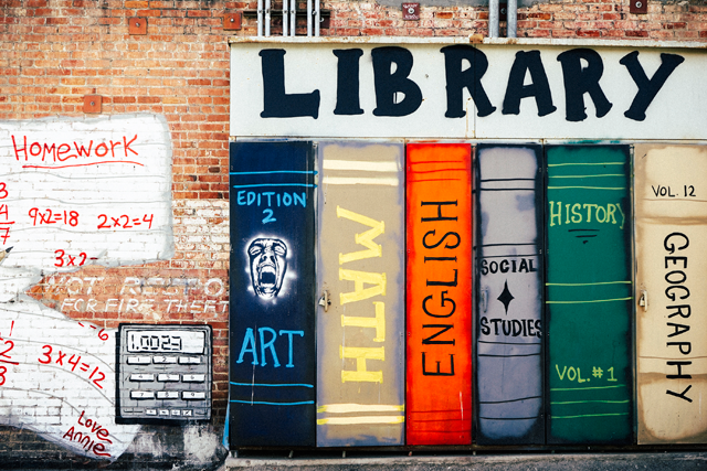 Graffiti de una librería