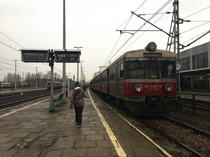 Estación de tren de Osviecim, Polonia.
