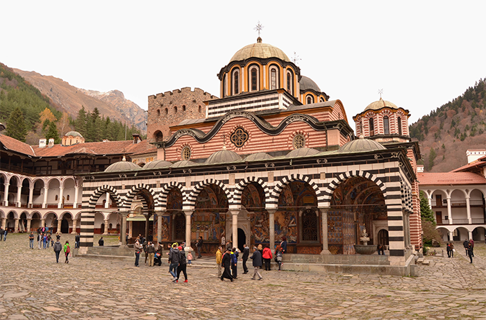 Imagen del Monasterio de Rila, en Bulgaria.